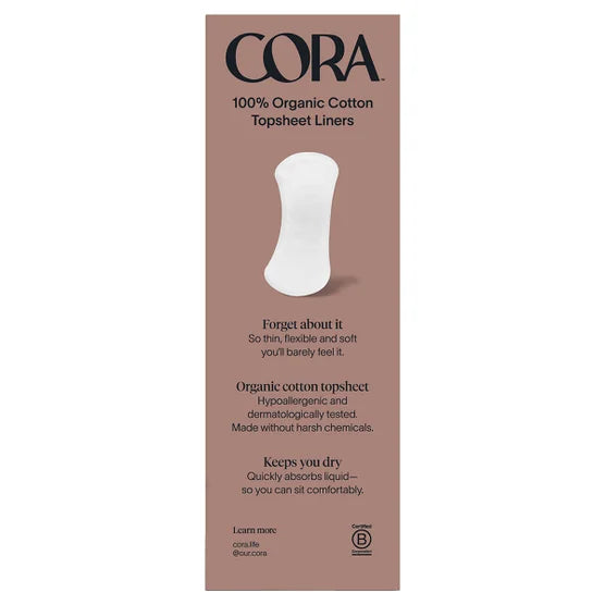 Cora 100% Organic Cotton Topsheet Liners, 160ct