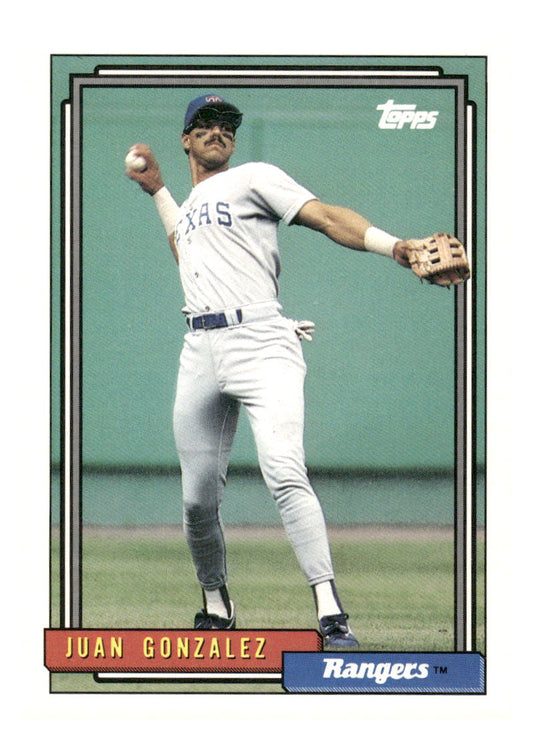 1992 Topps #27 Juan Gonzalez