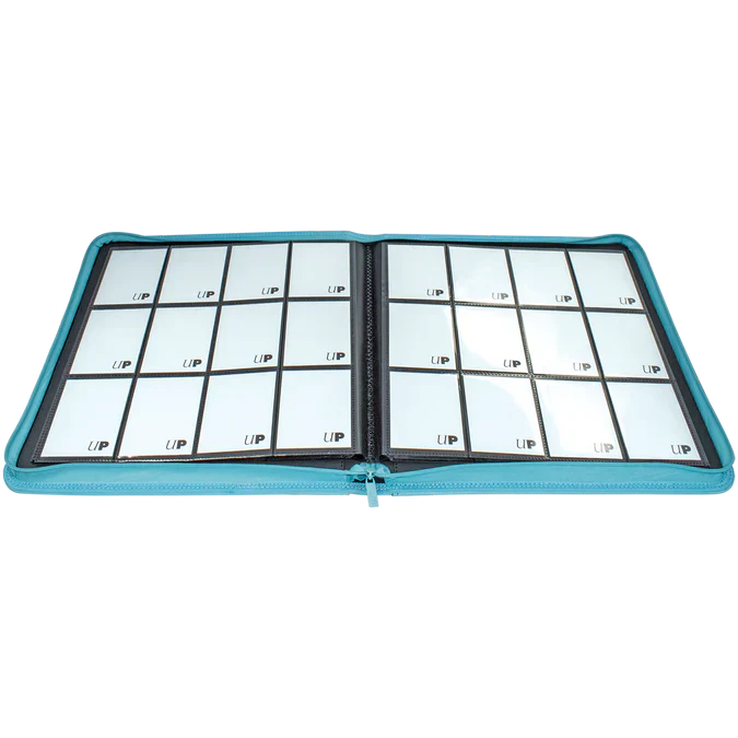 Vivid 12-Pocket Zippered PRO-Binder (Light Blue)