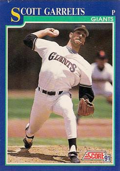 1991 Score Scott Garrelts #541 San Francisco Giants
