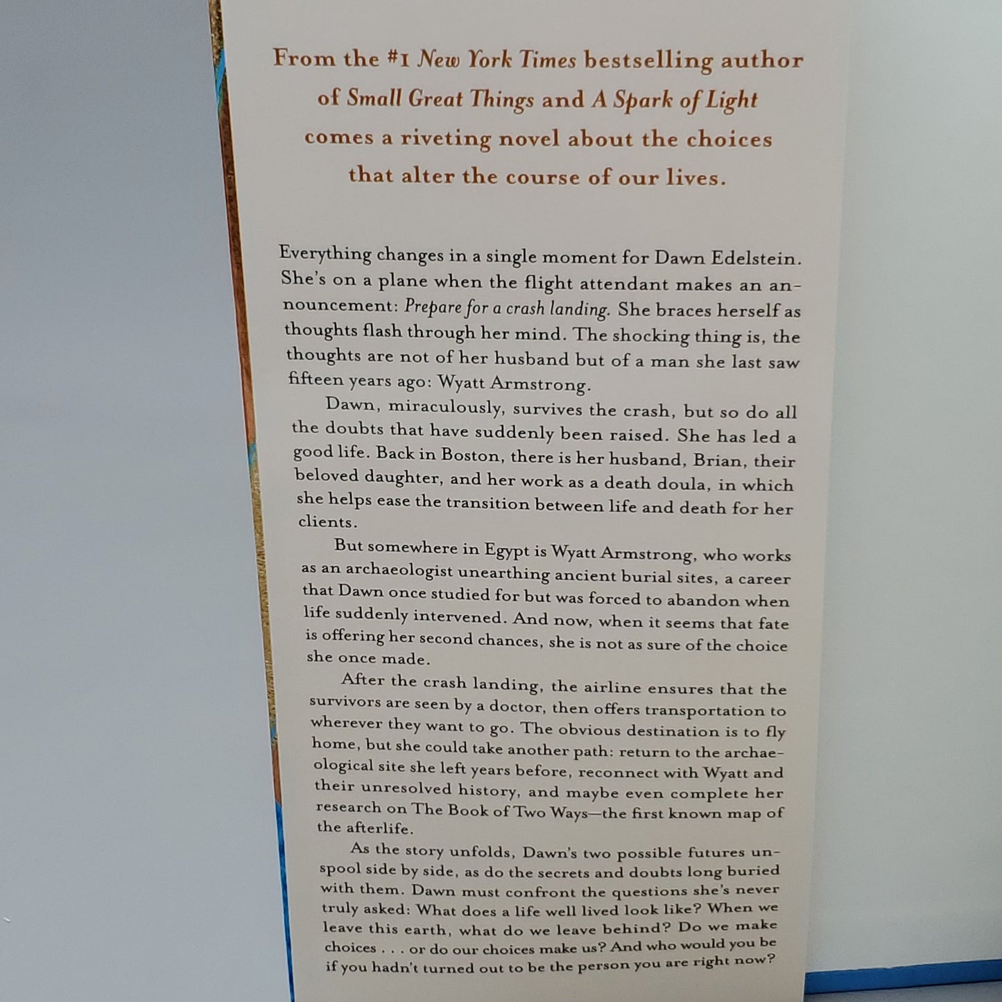 THE BOOK OF TWO WAYS by Jodi Picoult Book Hardback (New)