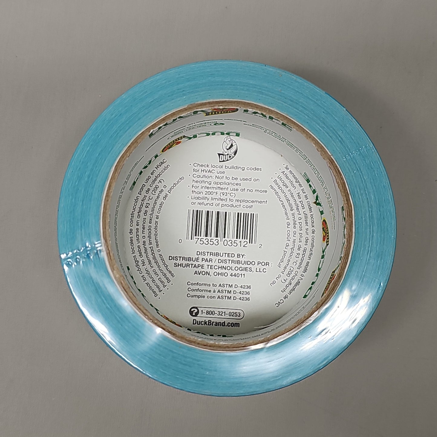 SHURTAPE DUCK TAPE 6 Rolls of Aqua Duct Tape 1.88" X 20 YD 283872