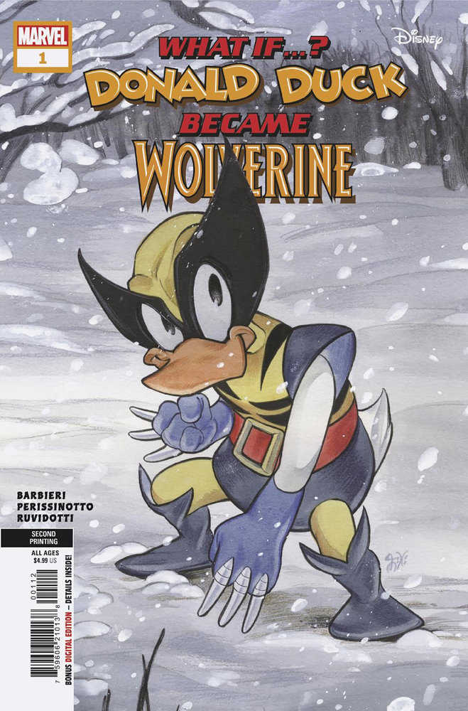 Marvel & Disney: What If...? Donald Duck Became Wolverine (2024) #1 Second Printing