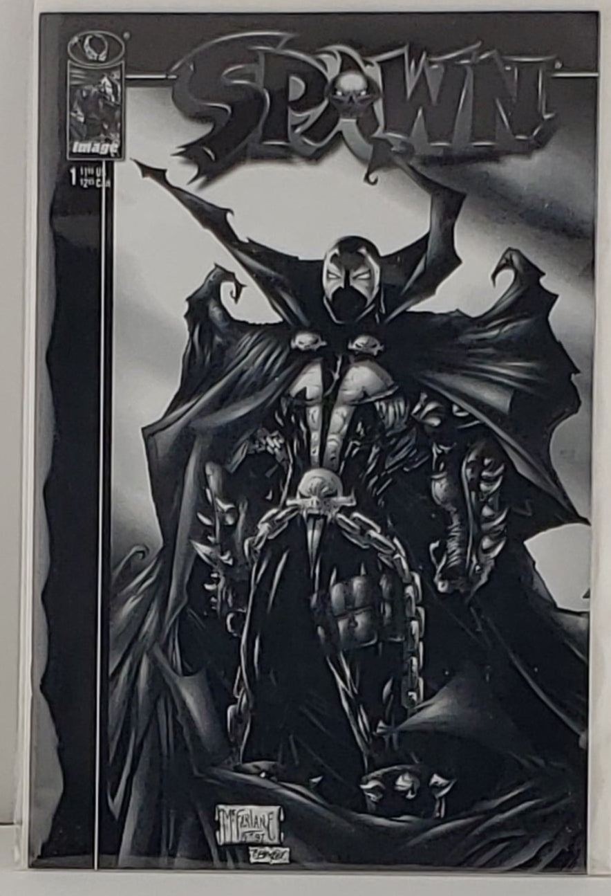 Spawn #1 Black & White Variant Todd McFarlane 1997 HTF