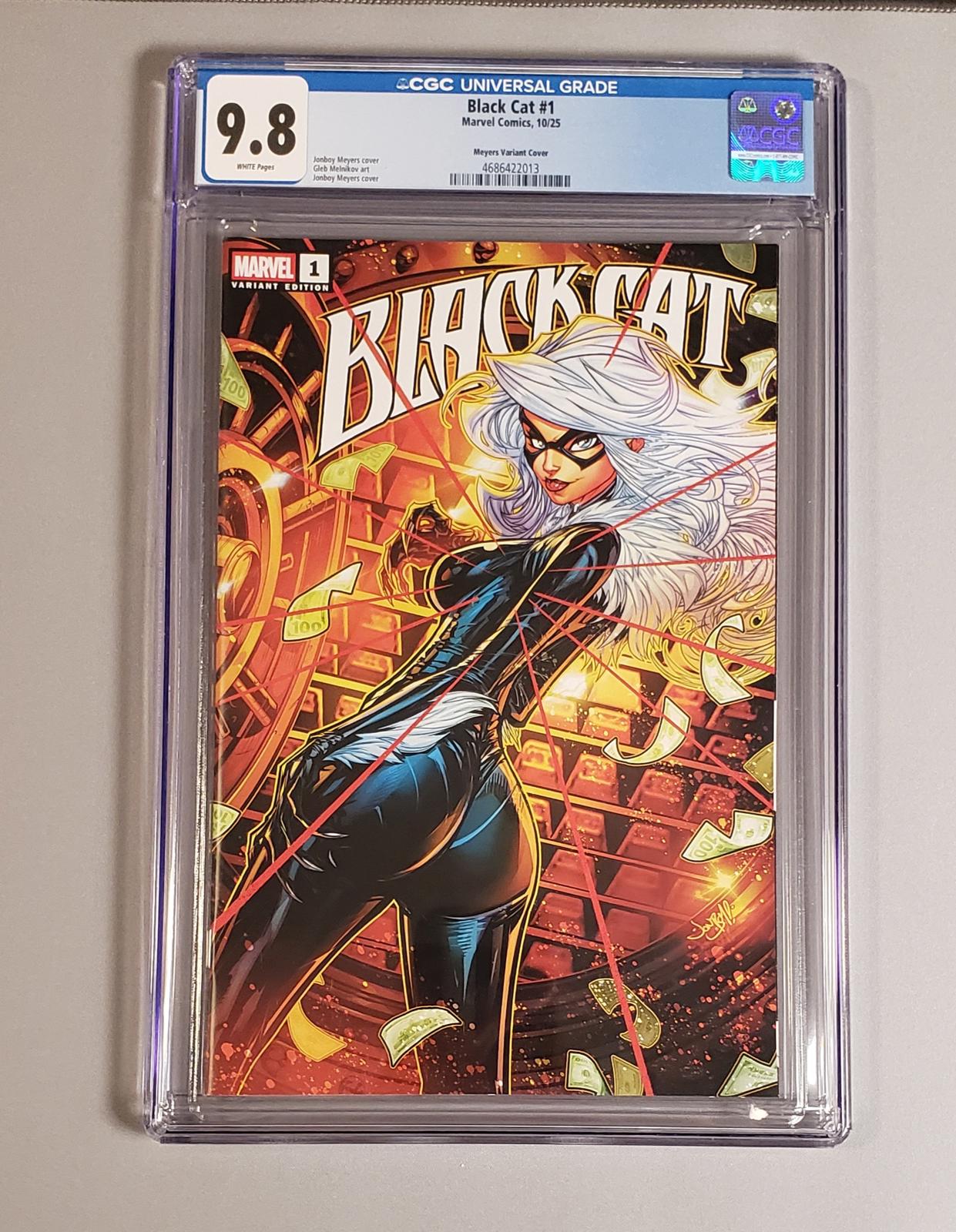 Black Cat #1: Jonboy Myers Exclusive Variant- CGC 9.8