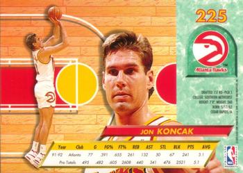1992-93 Fleer Ultra Jon Koncak #225 Atlanta Hawks