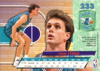 1992-93 Fleer Ultra Kevin Lynch #233 Charlotte Hornets