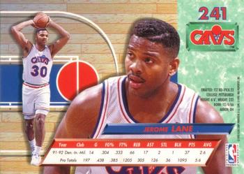 1992-93 Fleer Ultra Jerome Lane #241 Cleveland Cavaliers