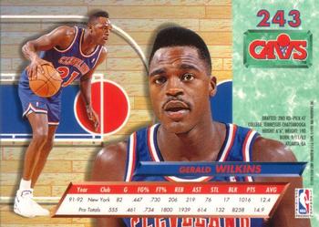 1992-93 Fleer Ultra Gerald Wilkins #243 Cleveland Cavaliers