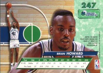1992-93 Fleer Ultra Brian Howard #247 Dallas Mavericks