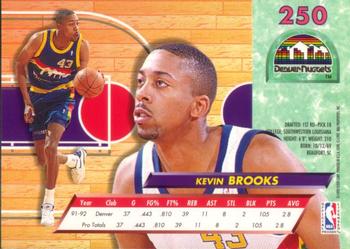 1992-93 Fleer Ultra Kevin Brooks #250 Denver Nuggets