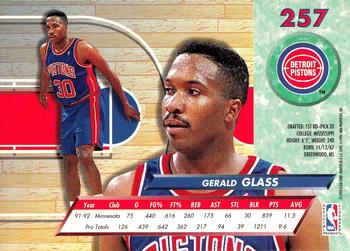 1992-93 Fleer Ultra Gerald Glass #257 Detroit Pistons
