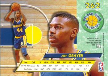 1992-93 Fleer Ultra Jeff Grayer #262 Golden State Warriors