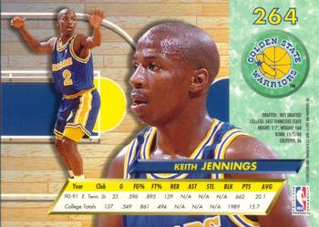 1992-93 Fleer Ultra Keith Jennings RC #264 Golden State Warriors