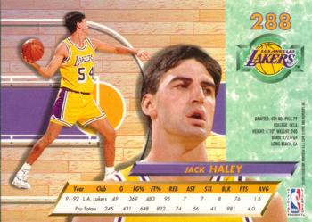 1992-93 Fleer Ultra Jack Haley  #288 Los Angeles Lakers