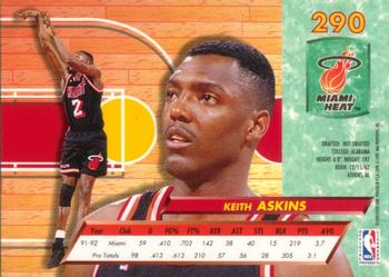 1992-93 Fleer Ultra Keith Askins  #290 Miami Heat