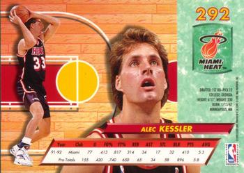 1992-93 Fleer Ultra Alec Kessler #292 Miami Heat