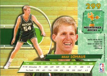 1992-93 Fleer Ultra Brad Lohaus  #299 Milwaukee Bucks