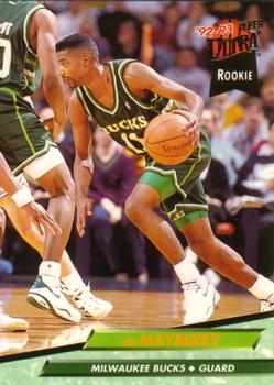 1992-93 Fleer Ultra Lee Mayberry RC #300 Milwaukee Bucks