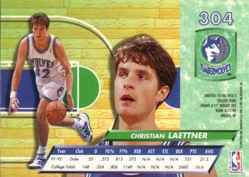 1992-93 Fleer Ultra Christian Laettner RC #304 Minnesota Timberwolves