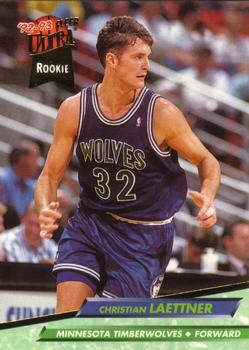 1992-93 Fleer Ultra Christian Laettner RC #304 Minnesota Timberwolves