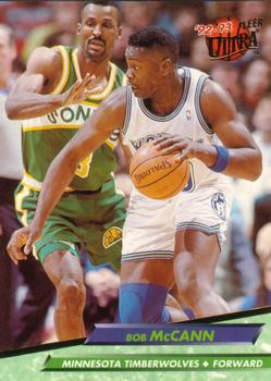 1992-93 Fleer Ultra Bob McCann RC #306 Minnesota Timberwolves