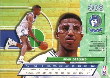 1992-93 Fleer Ultra Brad Sellers  #308 Minnesota Timberwolves