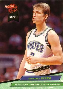 1992-93 Fleer Ultra Gundars Vetra RC #310 Minnesota Timberwolves