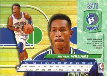 1992-93 Fleer Ultra Micheal Williams  #311 Minnesota Timberwolves