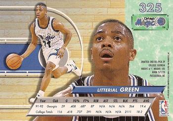 1992-93 Fleer Ultra Litterial Green RC #325 Orlando Magic