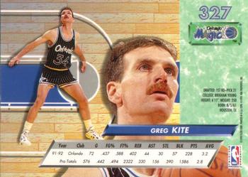 1992-93 Fleer Ultra Greg Kite  #327 Orlando Magic