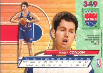 1992-93 Fleer Ultra Marty Conlon  #349 Sacramento Kings