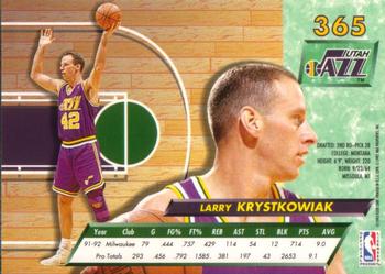 1992-93 Fleer Ultra Larry Krystkowiak  #365 Utah Jazz