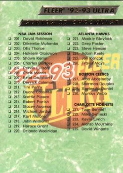 1992-93 Fleer Ultra Checklist: 201-266 CL #373