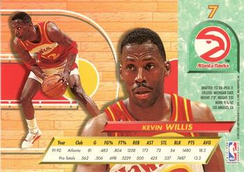 1992-93 Fleer Ultra Kevin Willis #7 Atlanta Hawks