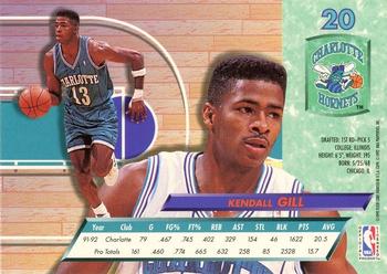 1992-93 Fleer Ultra Kendall Gill #20 Charlotte Hornets