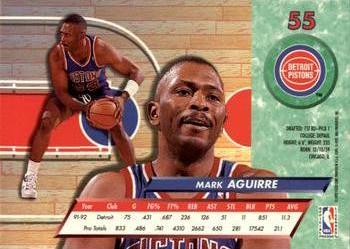 1992-93 Fleer Ultra Mark Aguirre #55 Detroit Pistons