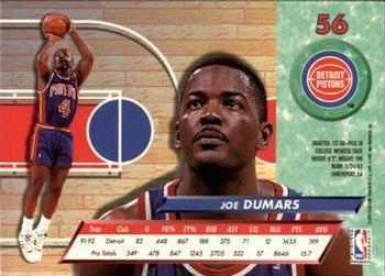 1992-93 Fleer Ultra Joe Dumars #56 Detroit Pistons