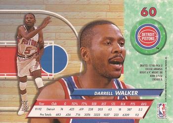 1992-93 Fleer Ultra Darrell Walker #60 Detroit Pistons
