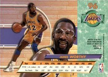 1992-93 Fleer Ultra James Worthy #96 Los Angeles Lakers