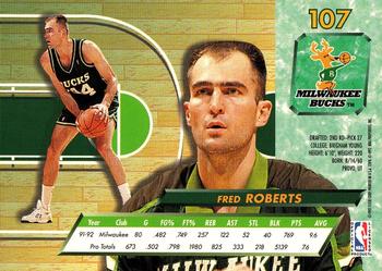 1992-93 Fleer Ultra Fred Roberts #107 Milwaukee Bucks