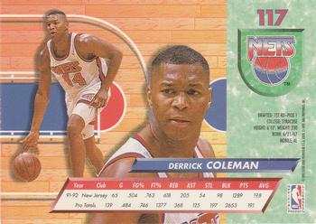 1992-93 Fleer Ultra Derrick Coleman #117 New Jersey Nets