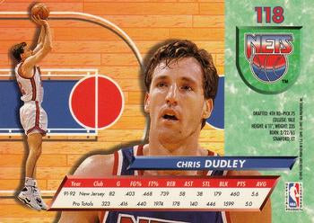 1992-93 Fleer Ultra Chris Dudley #118 New Jersey Nets