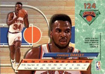 1992-93 Fleer Ultra Charles Oakley #124 New York Knicks