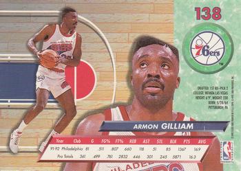 1992-93 Fleer Ultra Armon Gilliam #138 Philadelphia 76ers