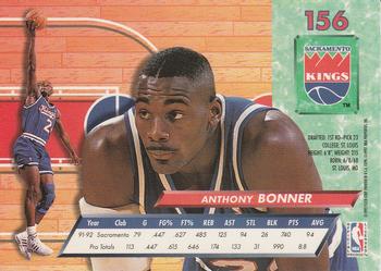1992-93 Fleer Ultra Anthony Bonner #156 Sacramento Kings