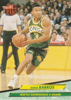 1992-93 Fleer Ultra Dana Barros #168 Seattle SuperSonics