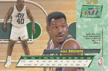 1992-93 Fleer Ultra Mike Brown #178 Utah Jazz