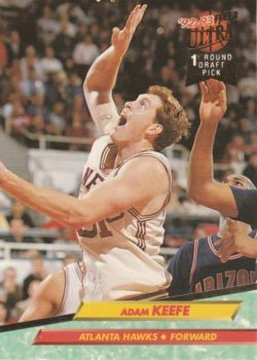1992-93 Fleer Ultra Adam Keefe DPK, RC #194 Atlanta Hawks