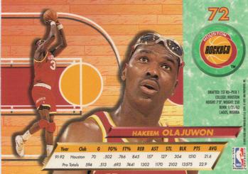 1992-93 Fleer Ultra Hakeem Olajuwon #72 Houston Rockets